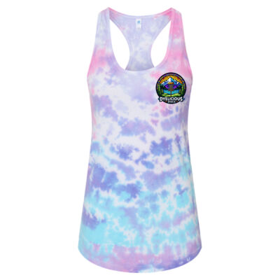 Dyelicious  - Women's Tie-Dyed Racerback Tank Top Thumbnail